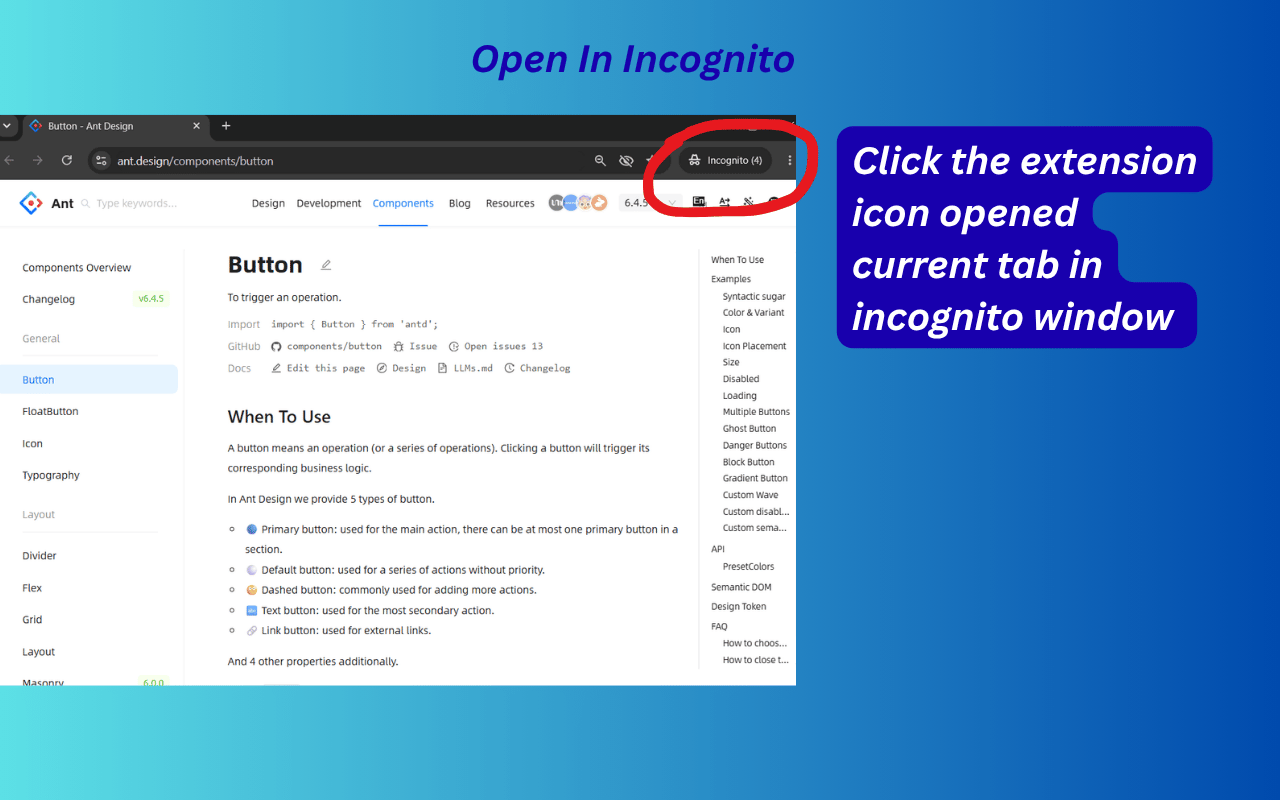 Open In Incognito screenshot 3